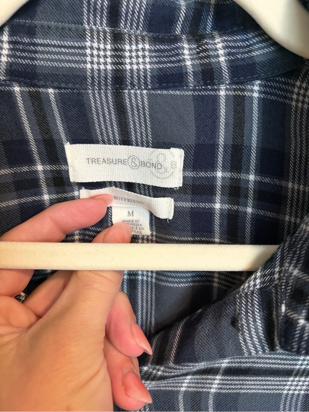 Treasure and Bond Plaid Women Button-Up Shirt - Picture 2 of 6